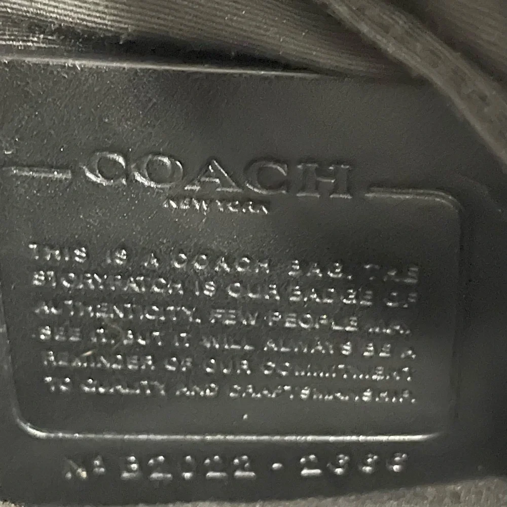 Men's COACH Black Leather SIGNATURE C Canvas CROSS--BODY Messenger CITY BAG